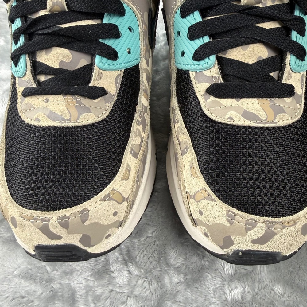 Nike Air Max 90 Desert Camo Teal Black Sneakers IF3092-100 Womens 7.5 Youth 6Y - Picture 11 of 16